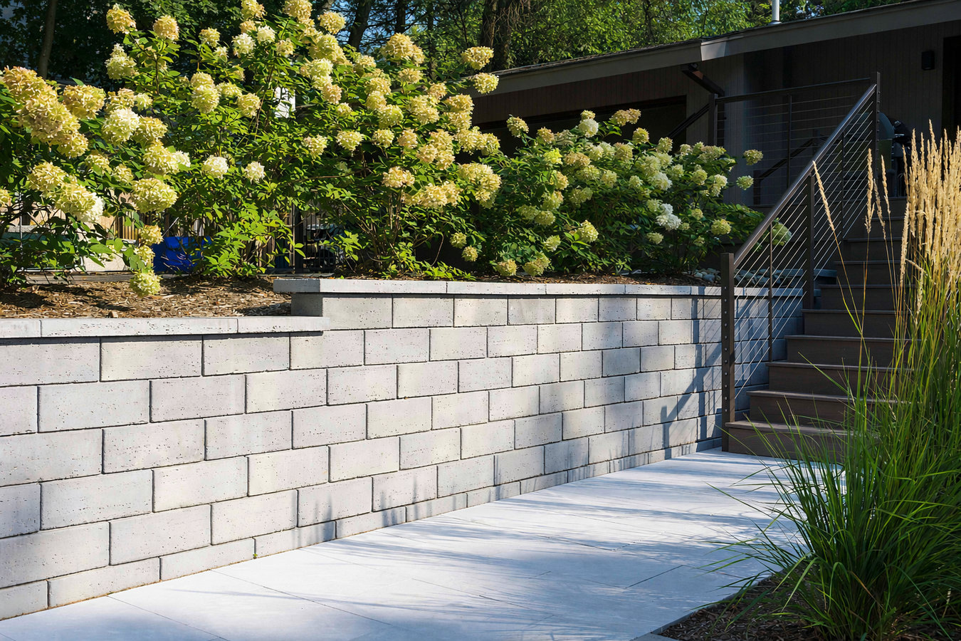 Concrete block walls